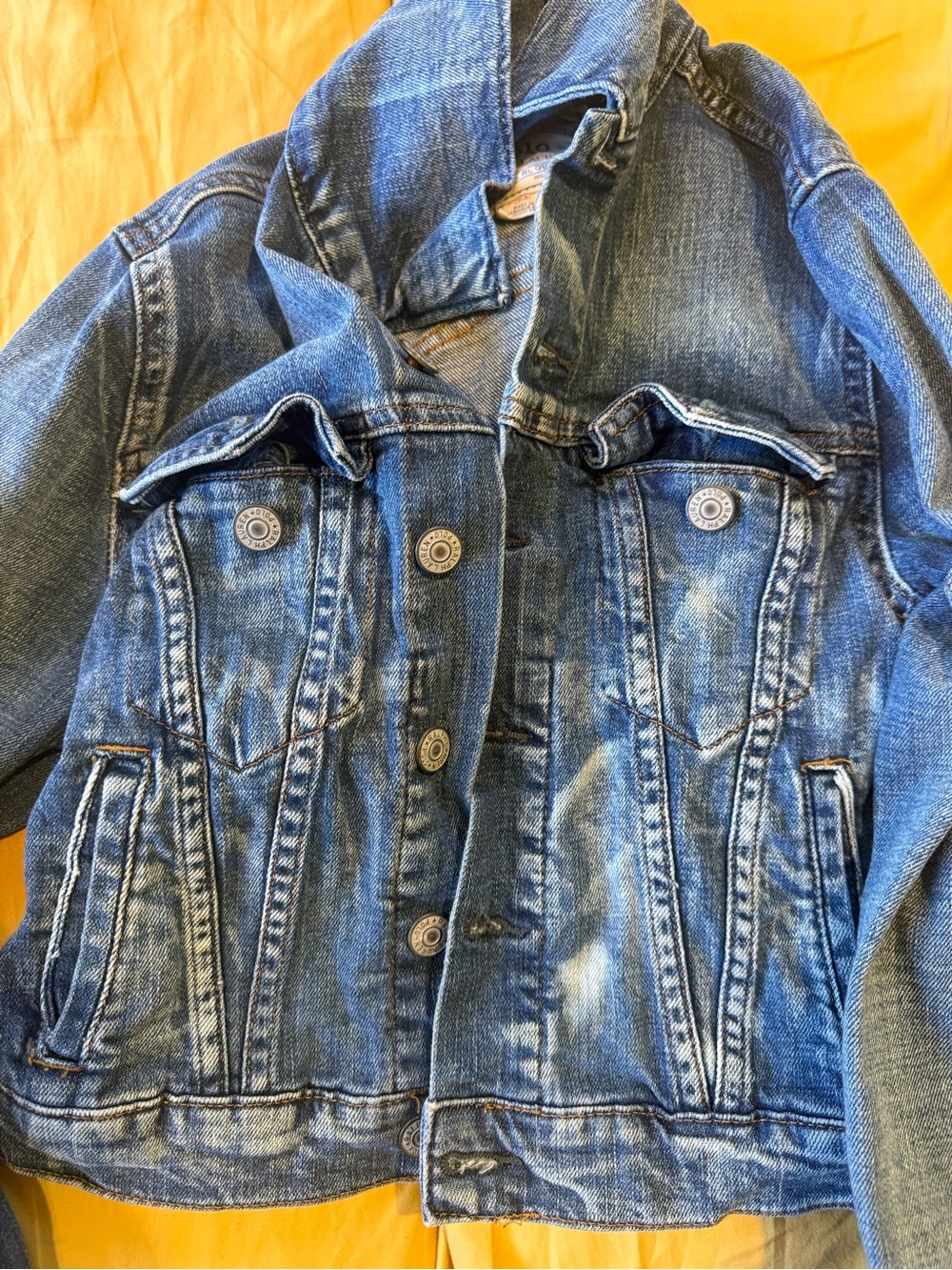 Ralph Lauren Light Blue Denim Jacket with Label Detail